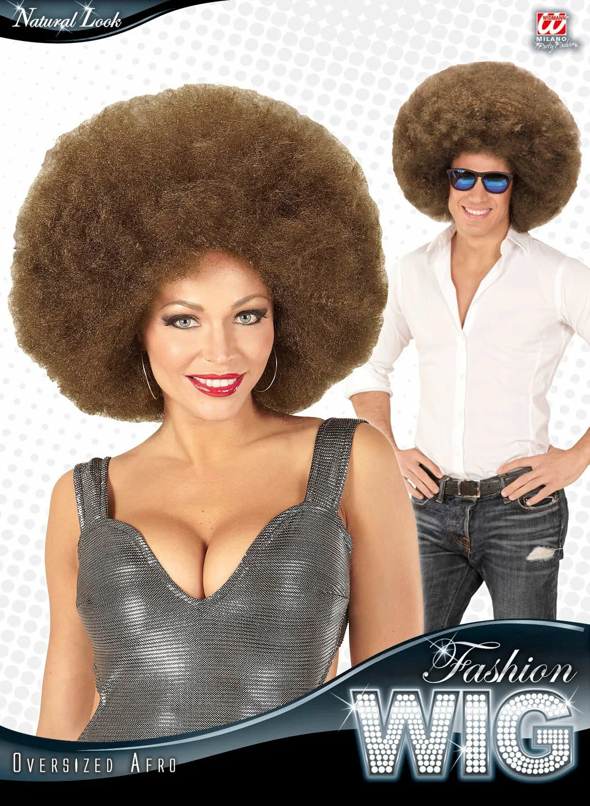 Peluca Super Afro Castaña Clara Pelucas Widmann